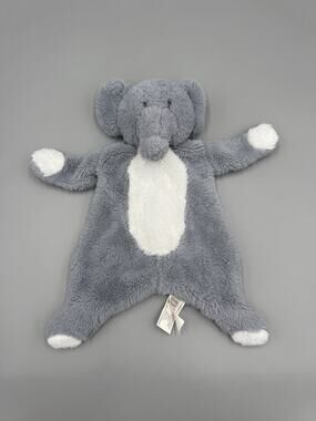 Kellytoy Elephant Flat Lovey Rattle Plush Baby Security Blanket